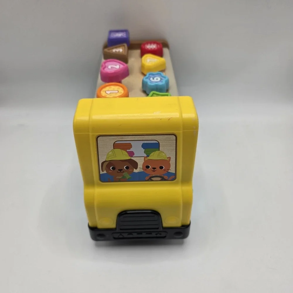 Tap-a-Peg Wooden Truck‎ Toy, Learning Colors Counting Hammer Peg Preschool STEM